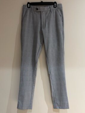 Jack & Jones Slim Plaid Dress Pants - Gray Size 30-32